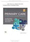 Primary Care Interprofessional Collaborative Practice 6th Edition Buttaro  Complete Test Bank 2023 updated version