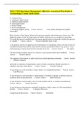 WGU C215 Operations Management -Objective Assessment Prep Guide & Terminologies Combo Study Guide