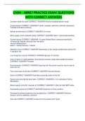 CNIM - ABRET PRACTICE EXAM QUESTIONS WITH CORRECT ANSWERS