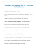 EFDA Board Exam Questions With 100&percnt; Correct And Verified Answers