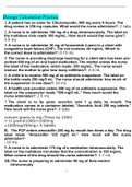 Dosage Calculation Practice Test