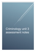 Criminology unit 3 latest notes 2022/2023