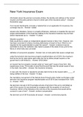 New York Insurance Exam