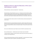 IB History Brown Vs&period; Board of Education &lpar;1954&rpar; Latest 2023 Solution A&plus; RATED 