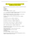 BIO 4130 Exam 2| 110 QUESTIONS| WITH COMPLETE SOLUTIONS
