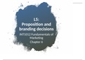 Proposition and branding decisions
