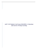 A&P 1 101 Module 6 Lab Exam (GRADED A+) Questions and Answers- Portage Learning