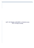 A&P 1 101 Module 1-8 Exam BUNDLE Comprehensive set Portage Learning (RATED A)