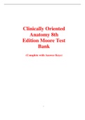 Clinically Oriented Anatomy 8th Edition Moore Test Bank