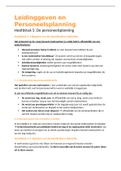Samenvatting Personeelsmanagement LHO2A &vert; Hoofdstuk 5 De personeelsplanning