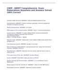 CNIM - ABRET Comprehensive  Exam Elaborations Questions and Answers Solved 100&percnt; Correct