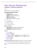 Samenvatting Vak Theorie Restaurant &lpar;VTR&rpar; &vert; Hoofdstuk Buitenlands distilleren