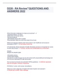 D220 Study Guide