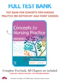 Test bank for Concepts for Nursing Practice 3rd Edition by Jean Foret Giddens 9780323581936 Chapter 1-57 Complete Guide.