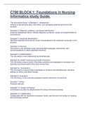 C790 BLOCK 1 Foundations in Nursing Informatics study Guide&period;