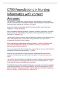 C790 Foundations in Nursing Informatics with correct Answers&period;