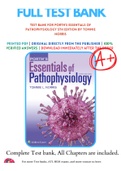 Test Bank For Porth's Essentials of Pathophysiology 5th Edition by Tommie Norris 9781975107192 Chapter 1-52 Complete Guide .