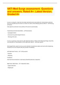 VATI Med Surge assessment&period; Questions and answers&period; Rated A&plus;&period; Latest Version&comma; Graded A&plus;