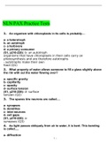 NLN PAX practice Questions And Answers