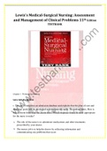 Lewis's Medical-Surgical Nursing: Assessment and Management of Clinical Problems 11th Edition TESTBANk