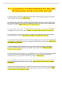 VATI Comprehensive Predictor REVIEW Fall 2021&sol;2022&semi; All 160 questions already solved 100&percnt; correctly&period;