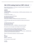 360 ANSI training food test 100&percnt; Solved