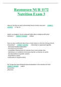 Rasmussen NUR 1172 Nutrition Exam 3 2023