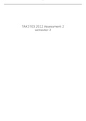 TAX3703 Assignment 1 Semester 1 & 2 2022