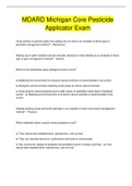 MDARD Michigan Core Pesticide  Applicator Exam