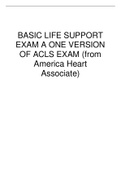 BASIC LIFE SUPPORT EXAM A ONE VERSION OF ACLS EXAM (from America Heart Associate)