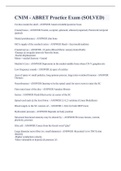 CNIM - ABRET Practice Exam &lpar;SOLVED&rpar;