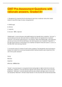 C857 Pre-Assessment Questions with rationale answers&period; Graded A&plus;