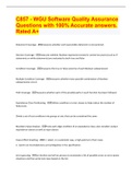 C857 - WGU Software Quality Assurance Questions with 100&percnt; Accurate answers&period; Rated A&plus;