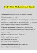 COP1000 Midterm  Questions Verified With 100&percnt; Correct Answers
