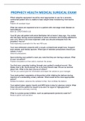 PROPHECY HEALTH MEDICAL SURGICAL EXAM COMPLETE GUIDE SOLUTION&period;