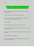LETRS UNITS 5 - 8 POST TEST EXAM QUESTIONS AND ANSWERS &lpar;2023&rpar; &lpar;VERIFIED ANSWERS BY EXPERT&rpar;
