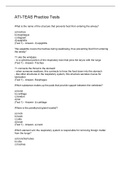 ATI-TEAS Practice Tests Questions And Answers 