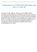 Antepartum Care UNFOLDING Reasoning Anne Jones&comma; 17 years old