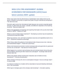 WGU C211 PRE-ASSESSMENT&colon; GLOBAL ECONOMICS FOR MANAGERS &lpar;UZC2&rpar; Exam latest solution 2023  update 