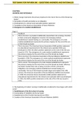 TEST BANK FOR FNP MSN 560 - QUESTIONS WITH ANSWERS AND RATIONALES