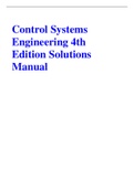 Control Systems Engineering 4th Edition Solutions Manual
