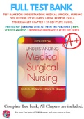 Test Bank For Understanding Medical Surgical Nursing 5th Edition By Williams&comma; Linda&semi; Hopper&comma; Paula 9780803640689 Chapter 1-57 Complete Guide &period;