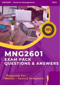 MNG2601 2023 updated and covers EVERYTHING (Exam and Study Pack) 