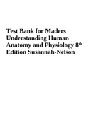 Test Bank for Understanding Human Anatomy and Physiology 8th Edition Susannah-Nelson 