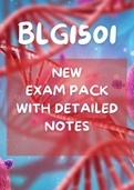 BLG1501 NEW Exam Pack Edition 2023 (MQS, latest exam question and answers with revision notes)