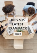 IOP2605 NEW Exam Answers New 2023 - All that you need!!! 
