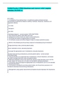 NAHQ Practice CPHQ Questions and Answers with Complete Solutions&comma; RATED A&plus;