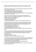 Med-Surg HESI Practice Questions And Answers 2023