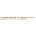 ATI PEDIATRICS PROCTORED EXAM 2019 RETAKE GUIDE REVISED QUESTIONS AND ANSWERS&comma; ATI PEDIATRICS PROCTORED EXAM 2019 RETAKE GUIDE&comma; ATI PEDIATRICS PROCTORED EXAM 2019 - STUDY GUIDE&comma; ATI PEDIATRICS PROCTORED 2019 EXAM STUDY GUIDE&comma; ATI PEDIATRICS PROCTORED 2019