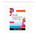 WEBER-HEALTH ASSESSMENT IN NURSING 6TH EDITION TEST BANK